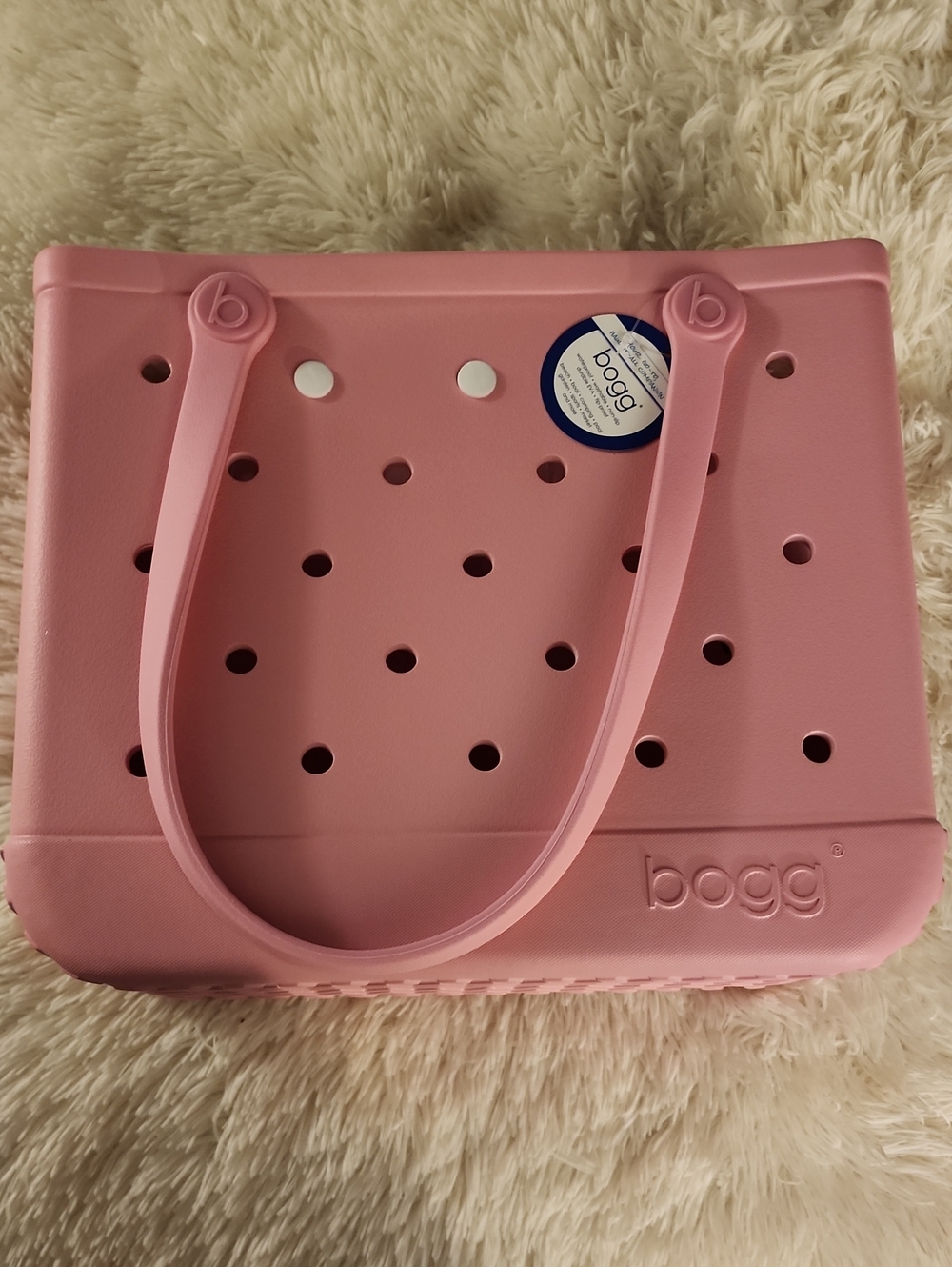 Baby BOGG BAG Pink Perforated Tote